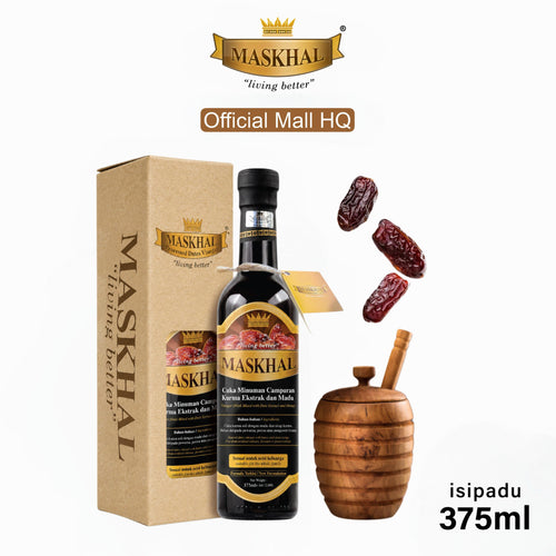 MASKHAL Cuka Kurma 375 ml — gambar 1