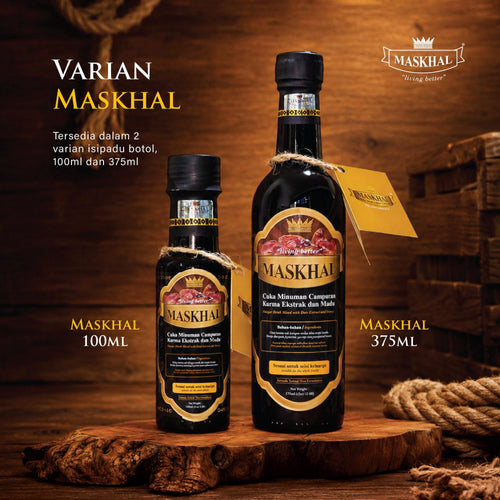 MASKHAL Cuka Kurma 375 ml — gambar 2